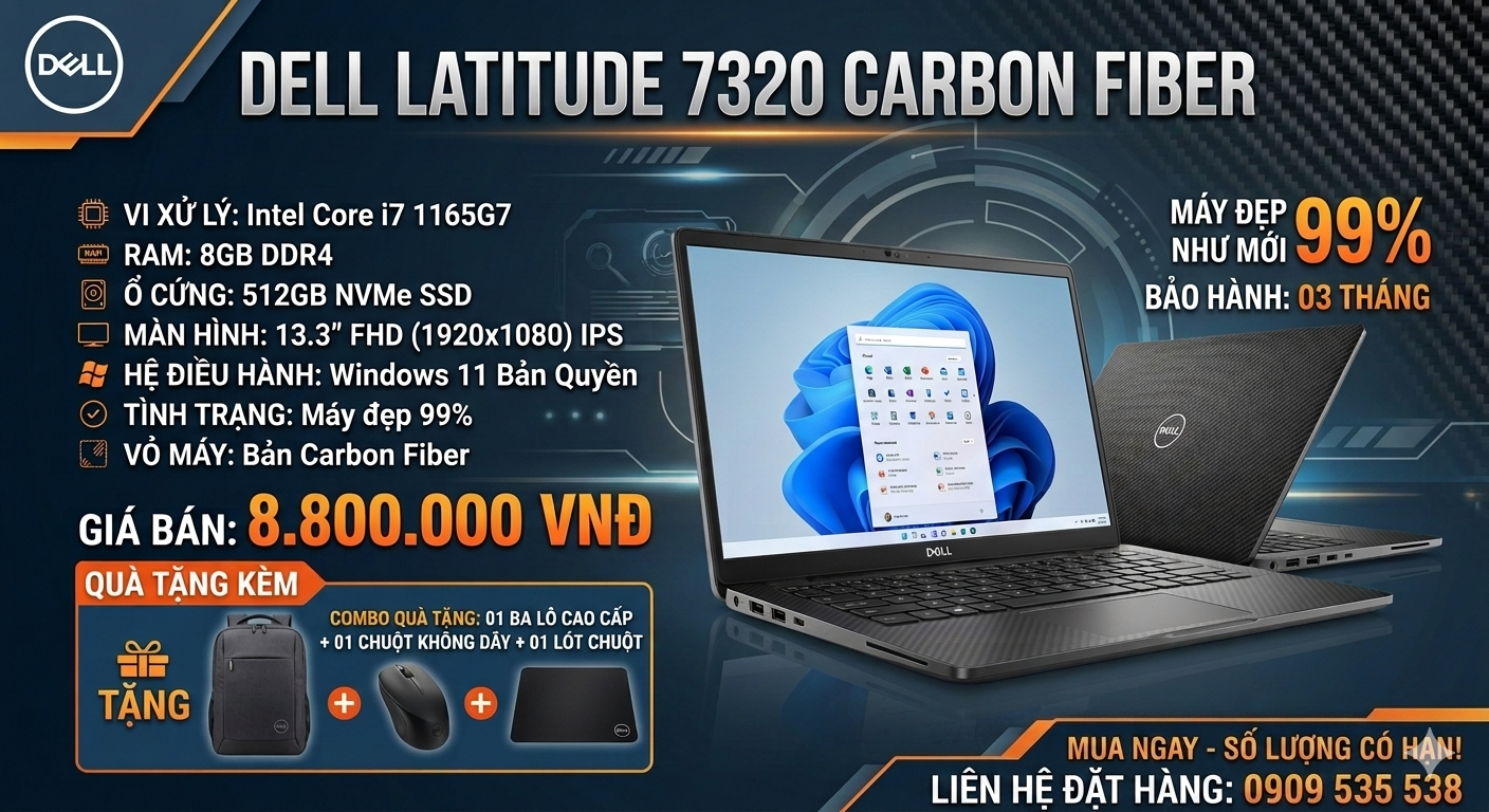 DELL LATITUDE 7320 I7 1165G7 13.3