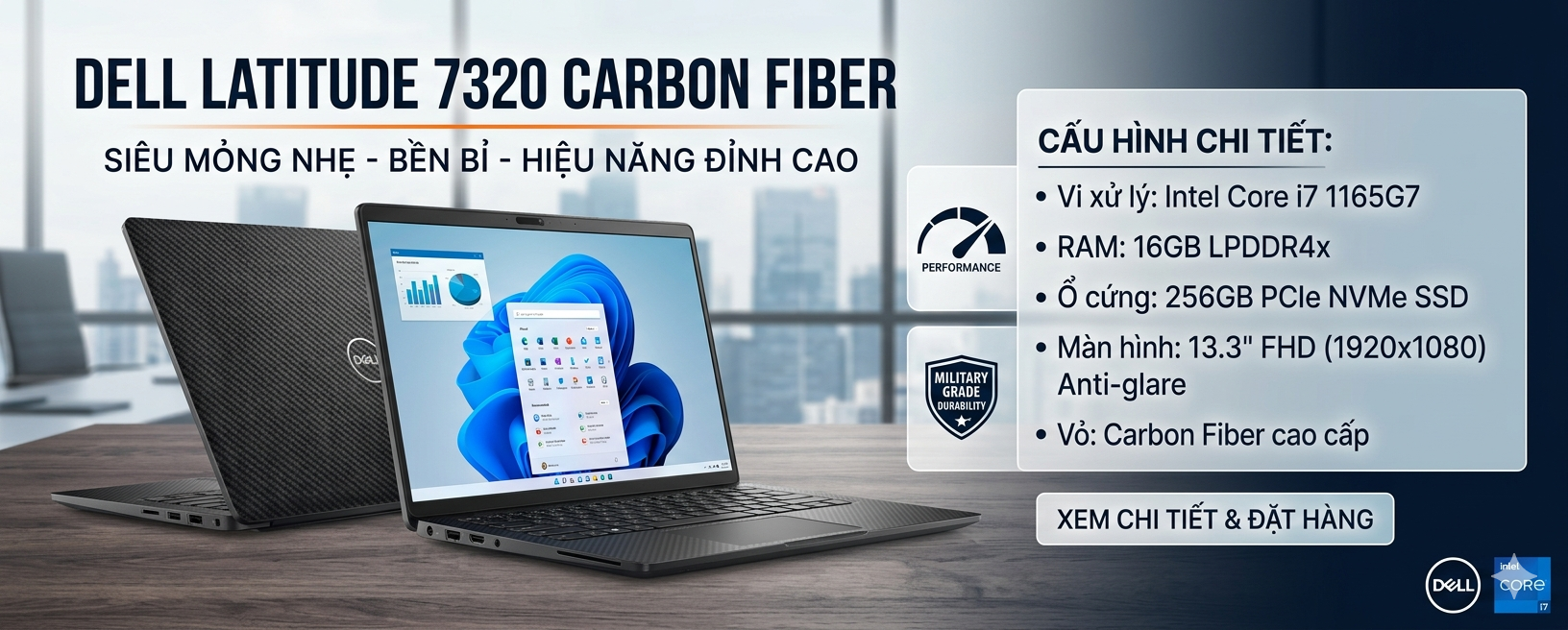 DELL LATITUDE 7320 I7 1165G7 13.3