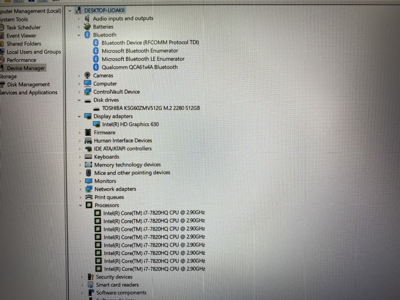 DELL LATITUDE E5580 I7 7820HQ 16GB 256GB 15.6 FULL HD