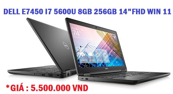 DELL LATITUDE E7450 I7 5600U 8GB 256GB 14