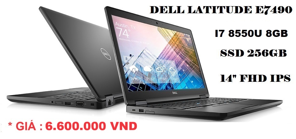 DELL LATITUDE E7490 I7 8650U 8GB 256GB 14