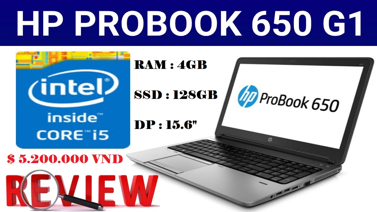 HP PROBOOK 650 G1 I5 4210M 4GB 128GB SSD 15.6