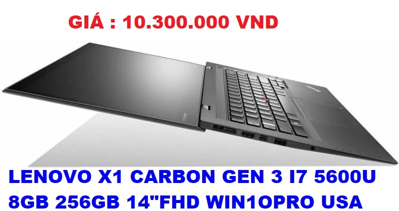 LENOVO X1 CARBON GEN 3 I7 5600U 8GB 256GB 14
